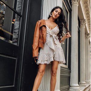 Red Dress Boutique Swaying & Swooping Stripe Dress